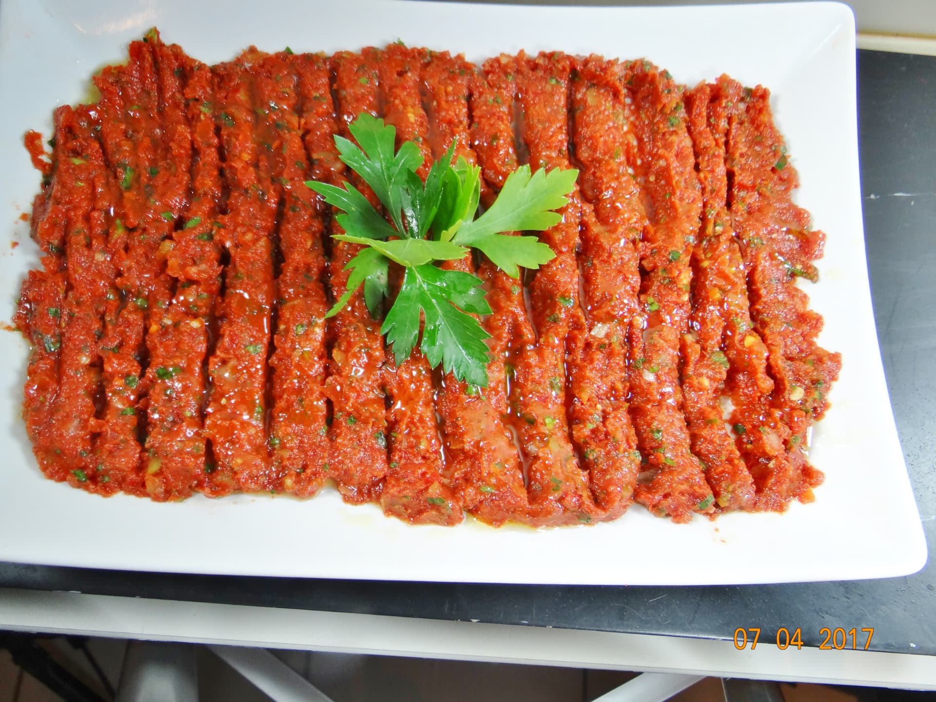 Ezme sunumu